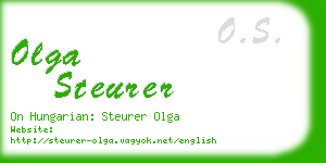 olga steurer business card